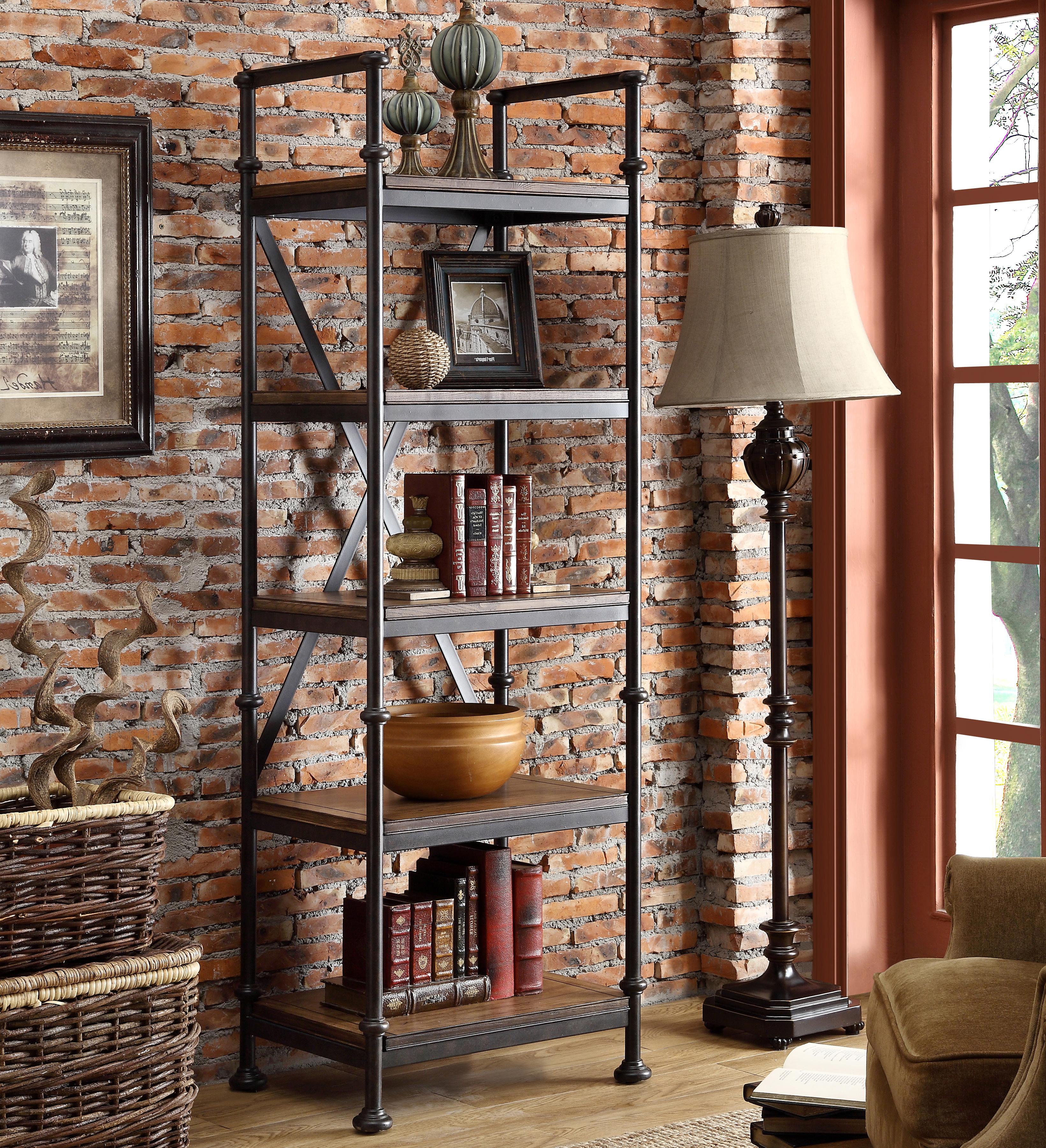 Riverside Furniture Camden Town Open Etagere with 5 Shelves Sheely's